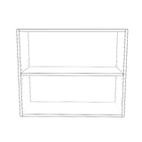 29" Wide x 24" High Wall Cabinet - Painted Doors