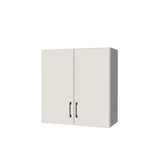 29" Wide x 30" High Wall Cabinet - (White Melamine Boxes - Flat Panel Doors)