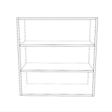 29" Wide x 30" High Wall Cabinet - Painted Doors