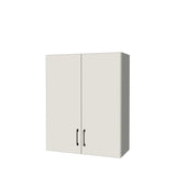 29" Wide x 36" High Wall Cabinet - (White Melamine Boxes - Flat Panel Doors)