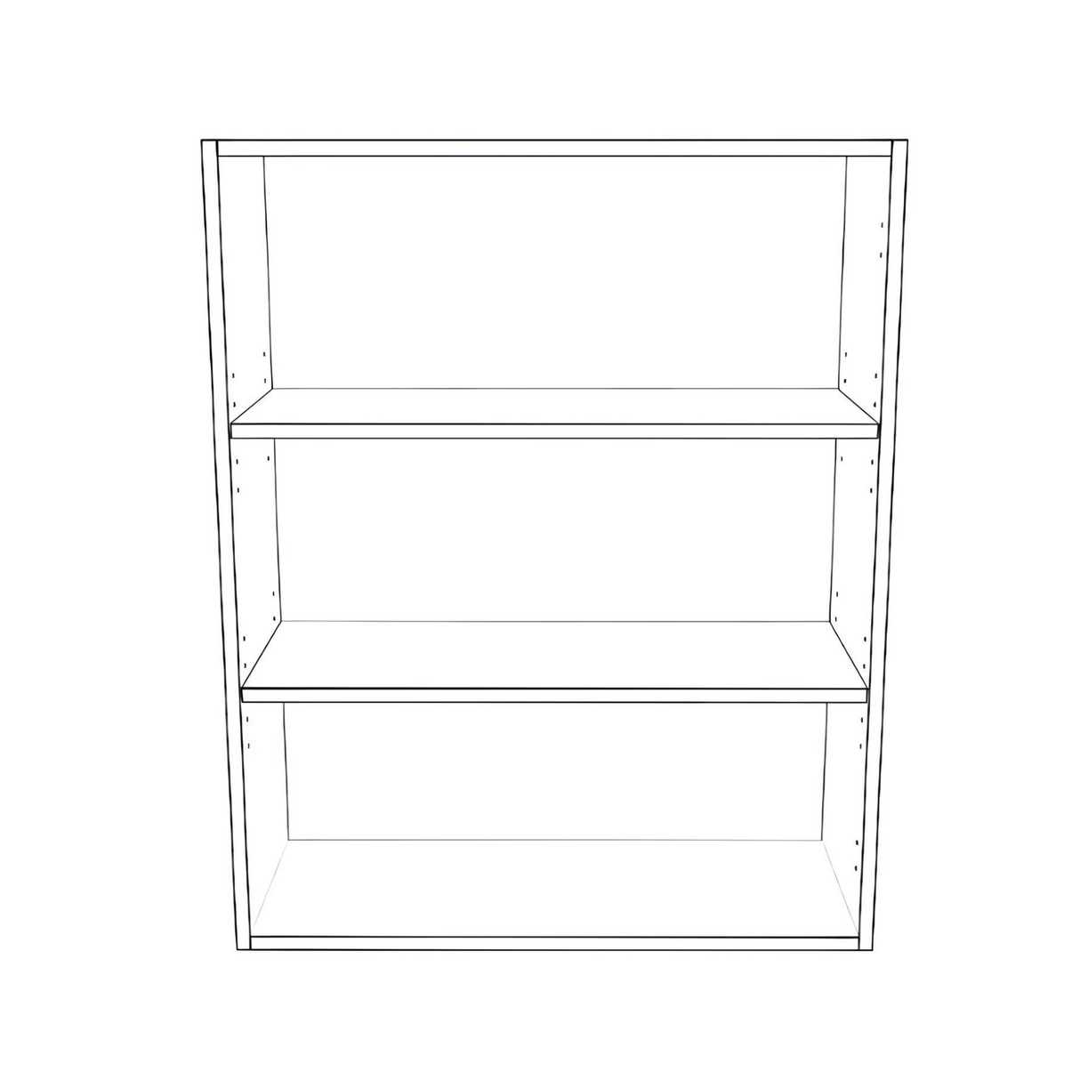 29" Wide x 36" High Wall Cabinet - Painted Doors