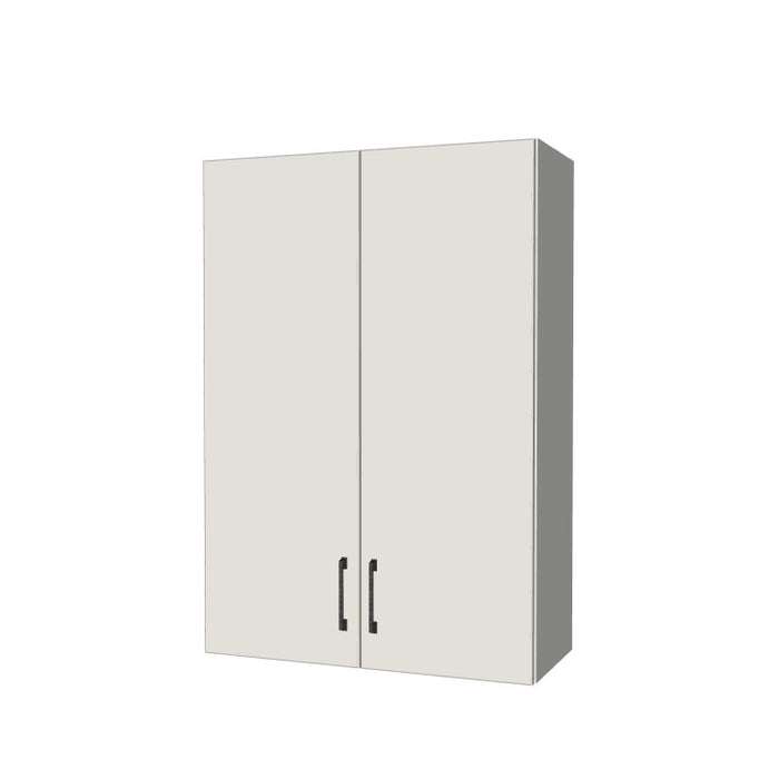 29" Wide x 42" High Wall Cabinet - (White Melamine Boxes - Flat Panel Doors)