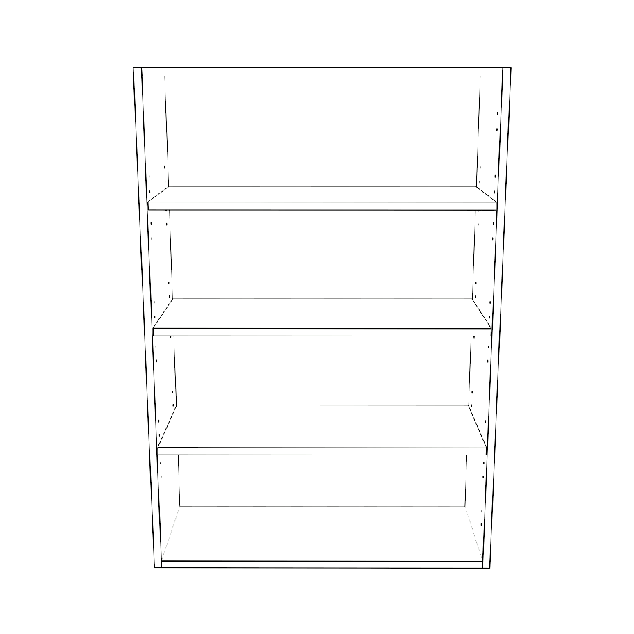 29" Wide x 42" High Wall Cabinet - Thermofoil Doors