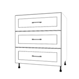 30" Wide Drawer Cabinet - Painted Doors