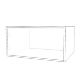 30" Wide x 15" High x 24" Deep Fridge Cabinet - Painted Doors