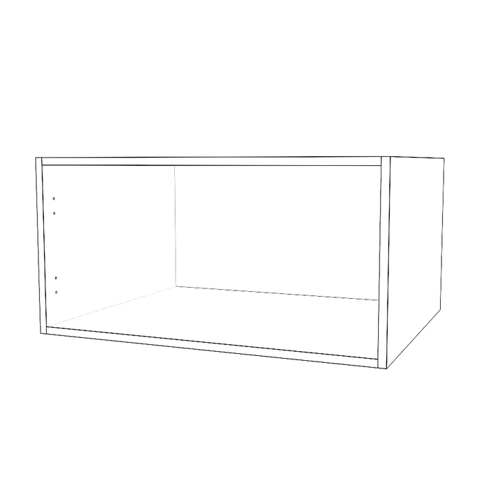 30" Wide x 15" High x 24" Deep Fridge Cabinet - Painted Doors