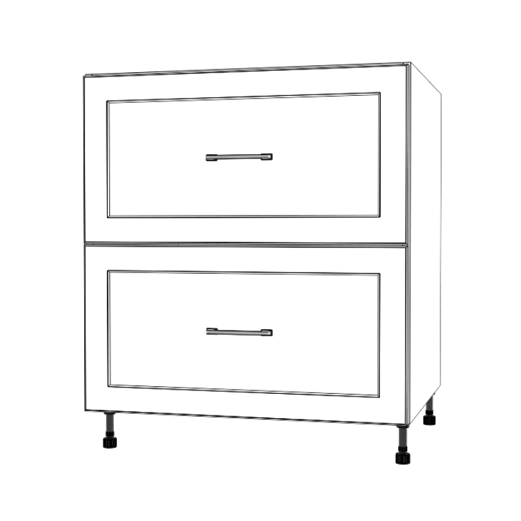 30" Wide Drawer Cabinet - Thermofoil Doors
