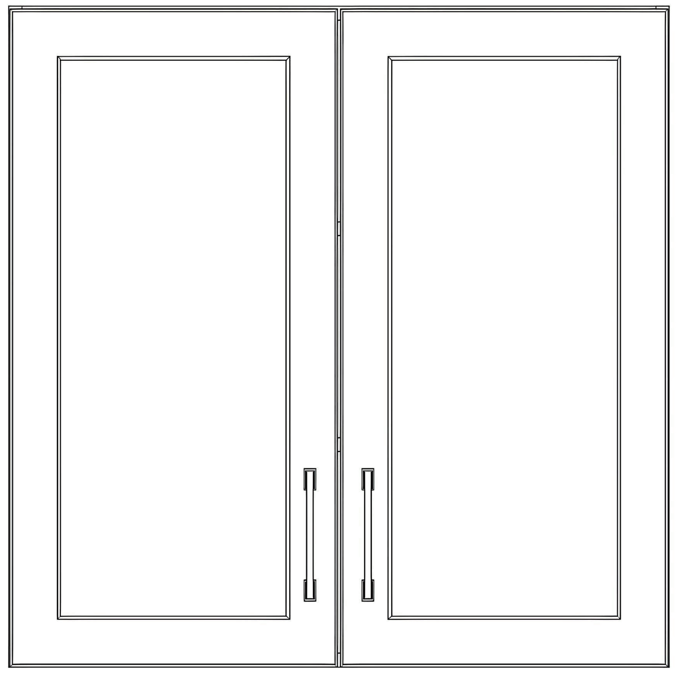 30" High Wall Cabinets - Painted Doors