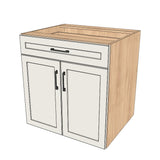 30" Wide Base Cabinet With Drawer On Top - (Ply Wood Boxes - Thermofoil Doors)