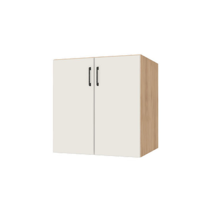 30" Wide Base Cabinet - (Hardrock Maple Melamine Boxes - Flat Panel Doors)