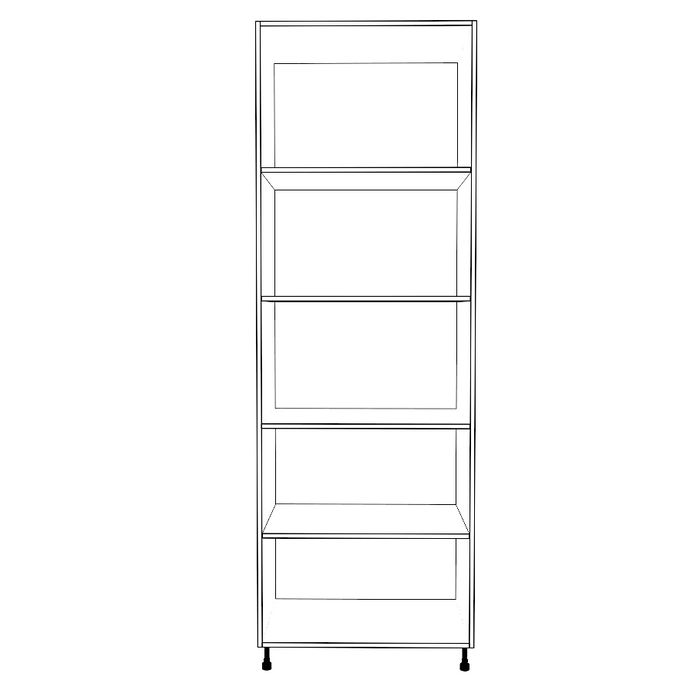 30" Wide Tall Pantry Cabinet - Thermofoil Doors