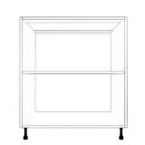 30" Wide Base Cabinet - Painted Doors