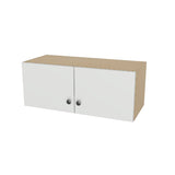 30" Wide x 12" High Wall Cabinet - (Hardrock Maple Boxes - Flat Panel Doors)