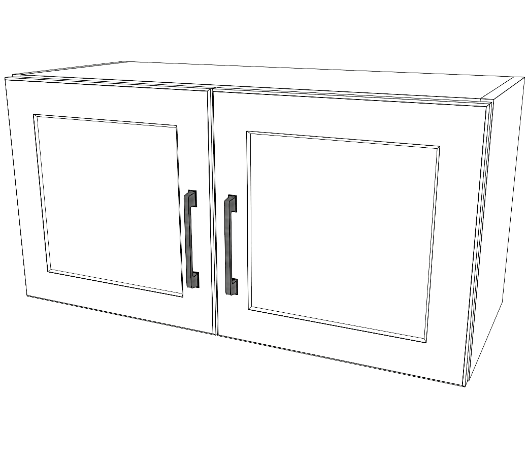 30 Wide X 15 High Fridge Cabinet Painted Doors RTI CABINETS 30-wide-x-15-high-fridge-cabinet-painted-doors-rti-cabinets