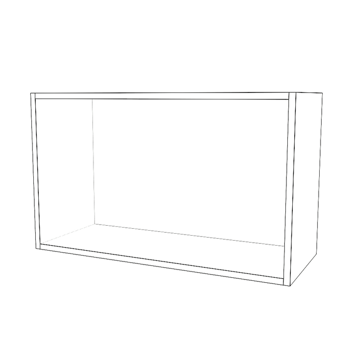 30" Wide x 18" High Fridge Cabinet - Thermofoil Doors