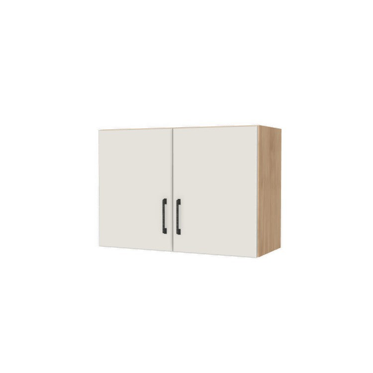 30" Wide x 21" High Fridge/Stove Cabinet - (Hardrock Maple Melamine Boxes - Flat Panel Doors)