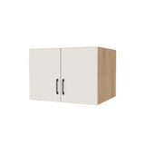 30" Wide x 21" High x 24" Deep Fridge/Stove Cabinet - (Hardrock Maple Melamine Boxes - Flat Panel Doors)