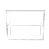 30" Wide x 24" High Wall Cabinet - Painted Doors