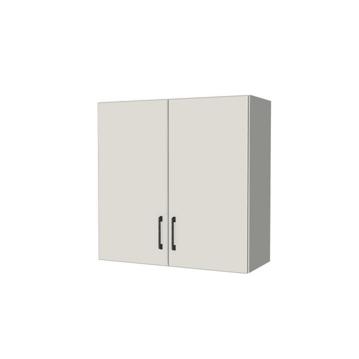 30" Wide x 30" High Fridge/Stove Cabinet - (White Melamine Boxes - Flat Panel Doors)