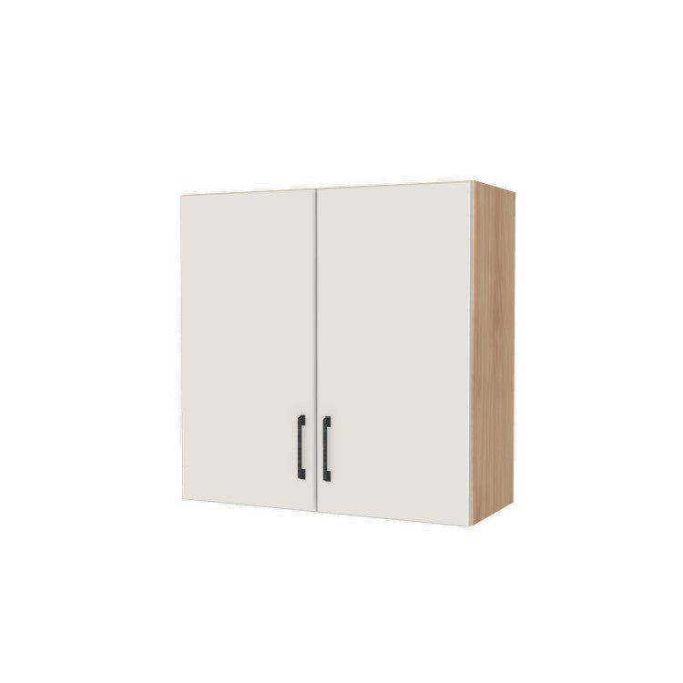 30" Wide x 30" High Fridge/Stove Cabinet - (Hardrock Maple Melamine Boxes - Flat Panel Doors)