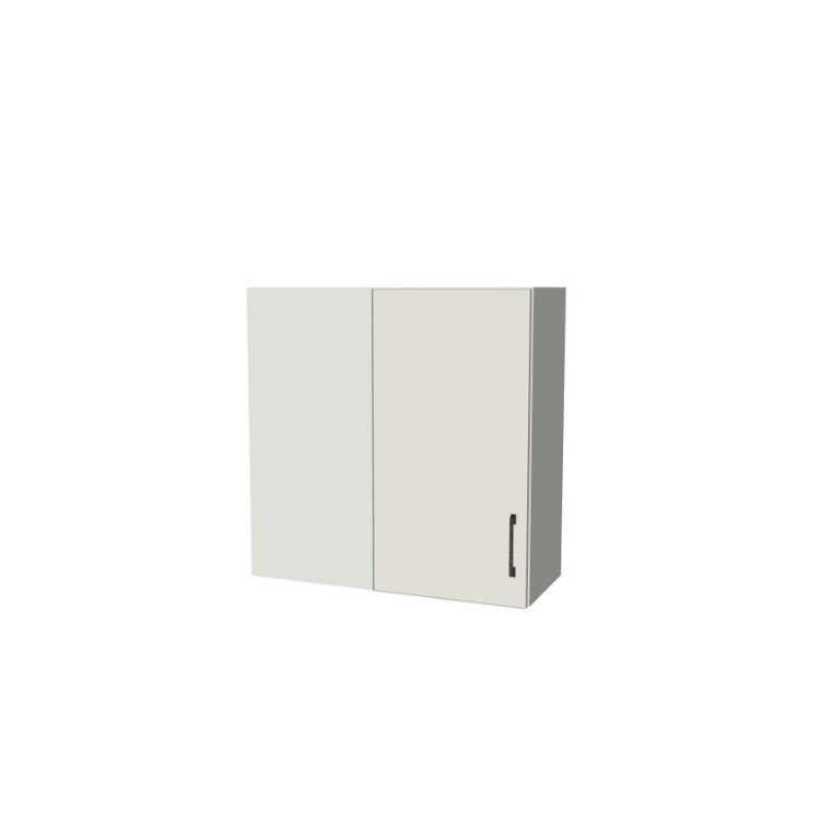 30" Wide 30" High Blind Corner Wall Cabinet - Door on Right/Left Side - (White Melamine Boxes - Flat Panel Doors)