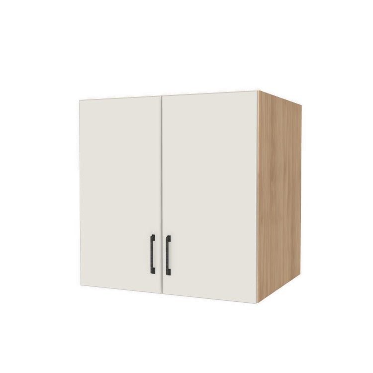 30" Wide x 30" High x 24" Deep Fridge/Stove Cabinet - (Hardrock Maple Melamine Boxes - Flat Panel Doors)