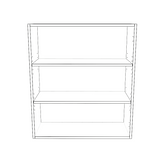 30" Wide x 34" High Wall Cabinet - Painted Doors