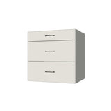31" Wide Drawer Cabinet - (White Melamine Boxes - Flat Panel Doors)