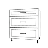 31" Wide Drawer Cabinet - Thermofoil Doors
