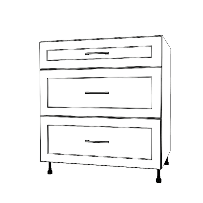 31" Wide Drawer Cabinet - Thermofoil Doors