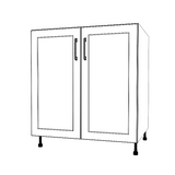 31" Wide Base Cabinet - Painted Doors