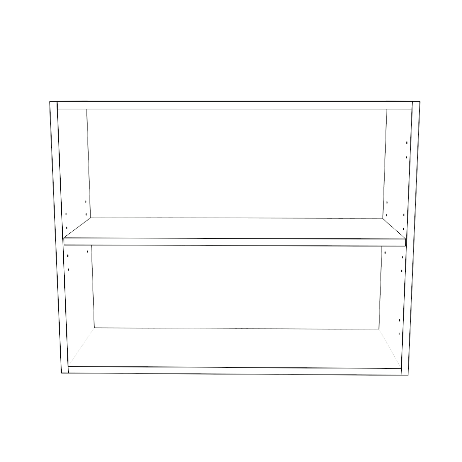 31" Wide x 24" High Wall Cabinet - Painted Doors