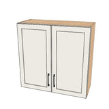 31" Wide x 30" High Wall Cabinet - (Ply Wood Boxes - Painted Doors)