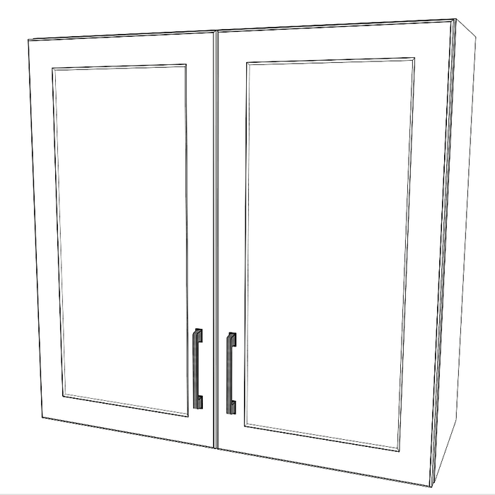 31" Wide x 30" High Wall Cabinet - Painted Doors