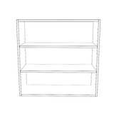 31" Wide x 30" High Wall Cabinet - Thermofoil Doors