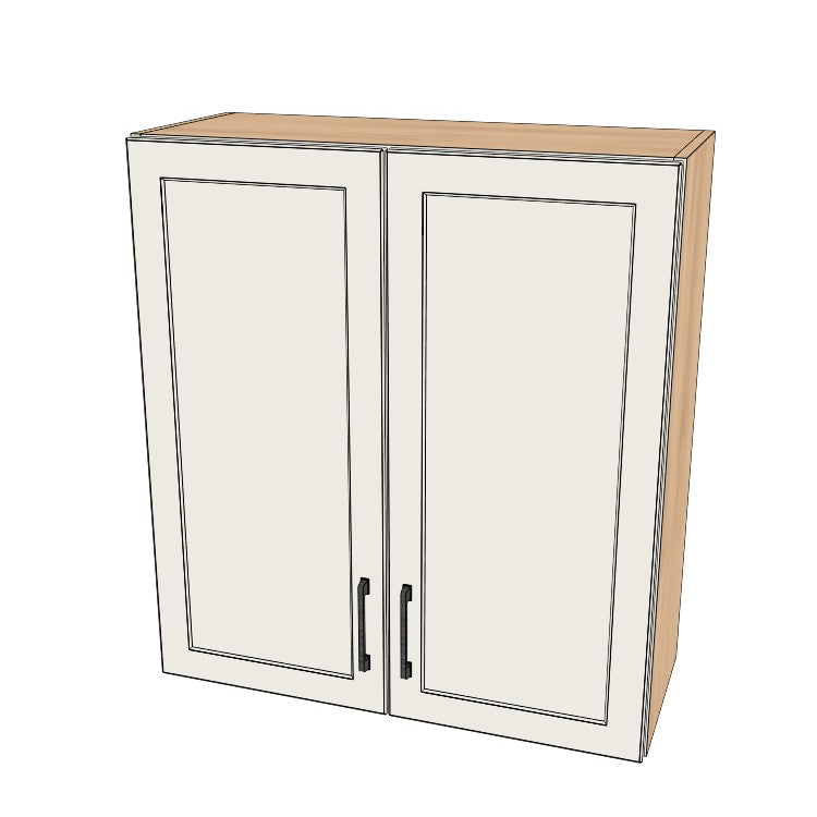 31" Wide x 34" High Wall Cabinet - (Ply Wood Boxes - Painted Doors)