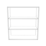 31" Wide x 34" High Wall Cabinet - Painted Doors