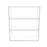 31" Wide x 36" High Wall Cabinet - Thermofoil Doors