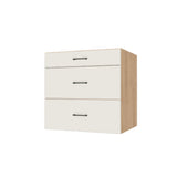 32" Wide Drawer Cabinet - (Hardrock Maple Melamine Boxes - Flat Panel Doors)