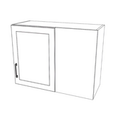 32" Wide 24" High Blind Corner Wall Cabinet - Door on Right/Left Side - Thermofoil Doors