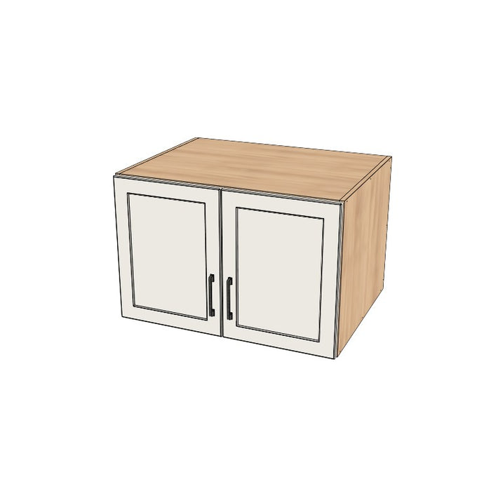 32" Wide x 21" High x 24" Deep Fridge/Stove Cabinet - (Hardrock Maple Melamine Boxes - Painted Doors)