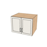 32" Wide x 24" High x 24" Deep Fridge/Stove Cabinet - (Hardrock Maple Melamine Boxes - Painted Doors)