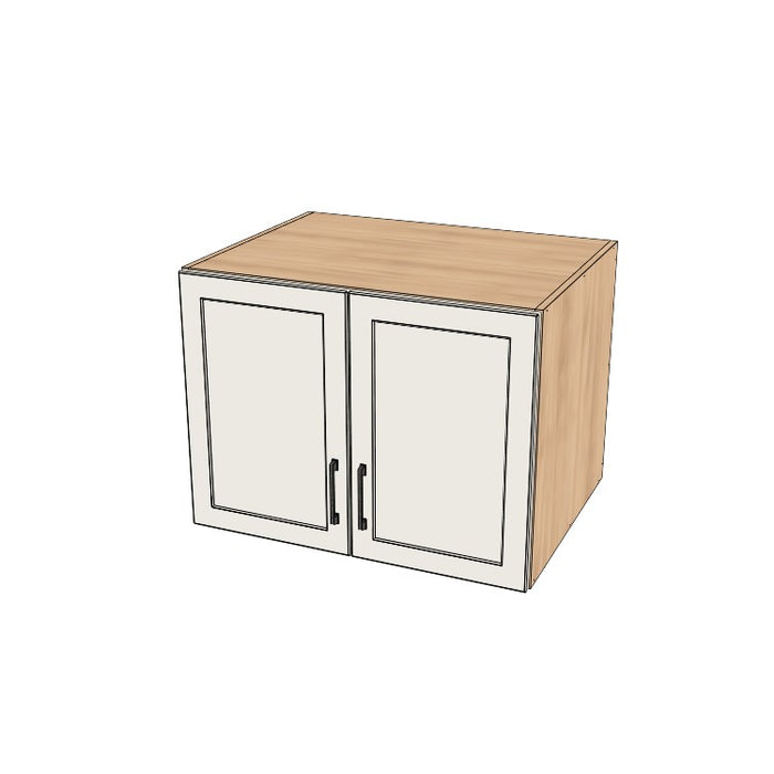 32" Wide x 24" High x 24" Deep Fridge/Stove Cabinet - (Hardrock Maple Melamine Boxes - Painted Doors)