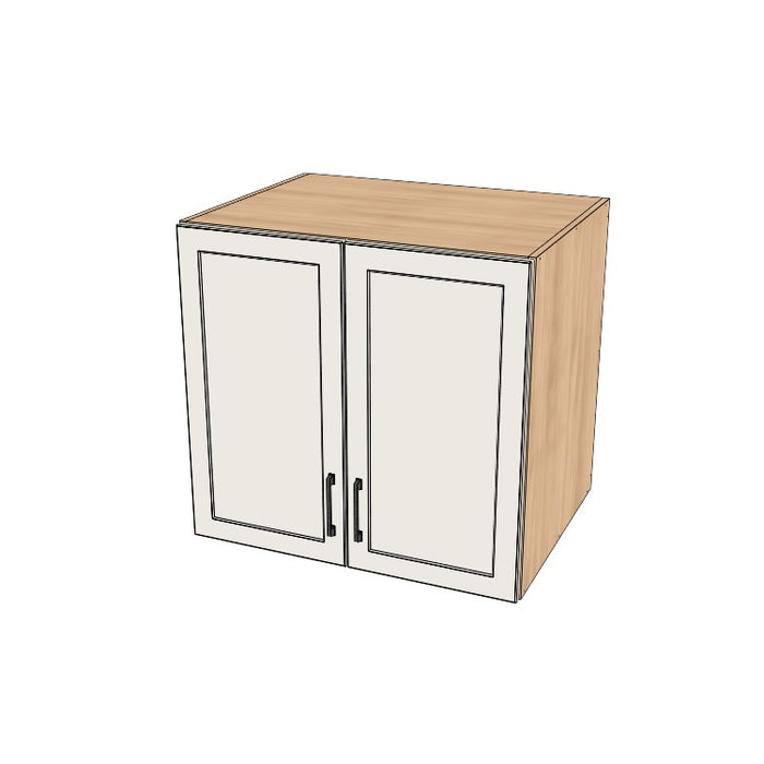 32" Wide x 30" High x 24" Deep Fridge/Stove Cabinet - (Hardrock Maple Melamine Boxes - Thermofoil Doors)
