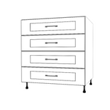 32" Wide Drawer Cabinet - Thermofoil Doors