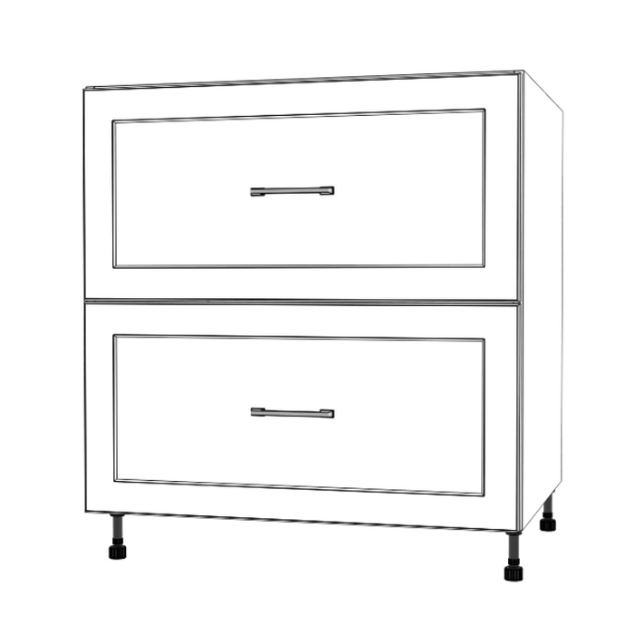 32" Wide Drawer Cabinet - Painted Doors