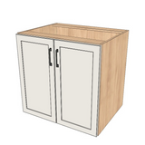 32" Wide Base Cabinet - Sink Cabinet - No Back - (Ply Wood Boxes - Thermofoil Doors)