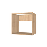32" Wide Base Cabinet - Sink Cabinet - No Back - (Hardrock Maple Melamine Boxes - Flat Panel Doors)