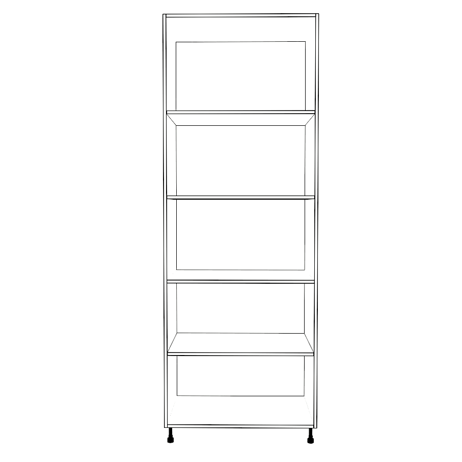 32" Wide Tall Pantry Cabinet - Thermofoil Doors