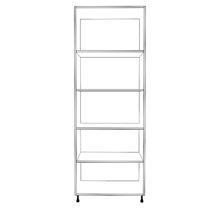 32" Wide Tall Pantry Cabinet - Thermofoil Doors